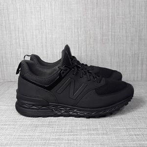 New Balance 574 Triple Black  Sneakers Sz 9